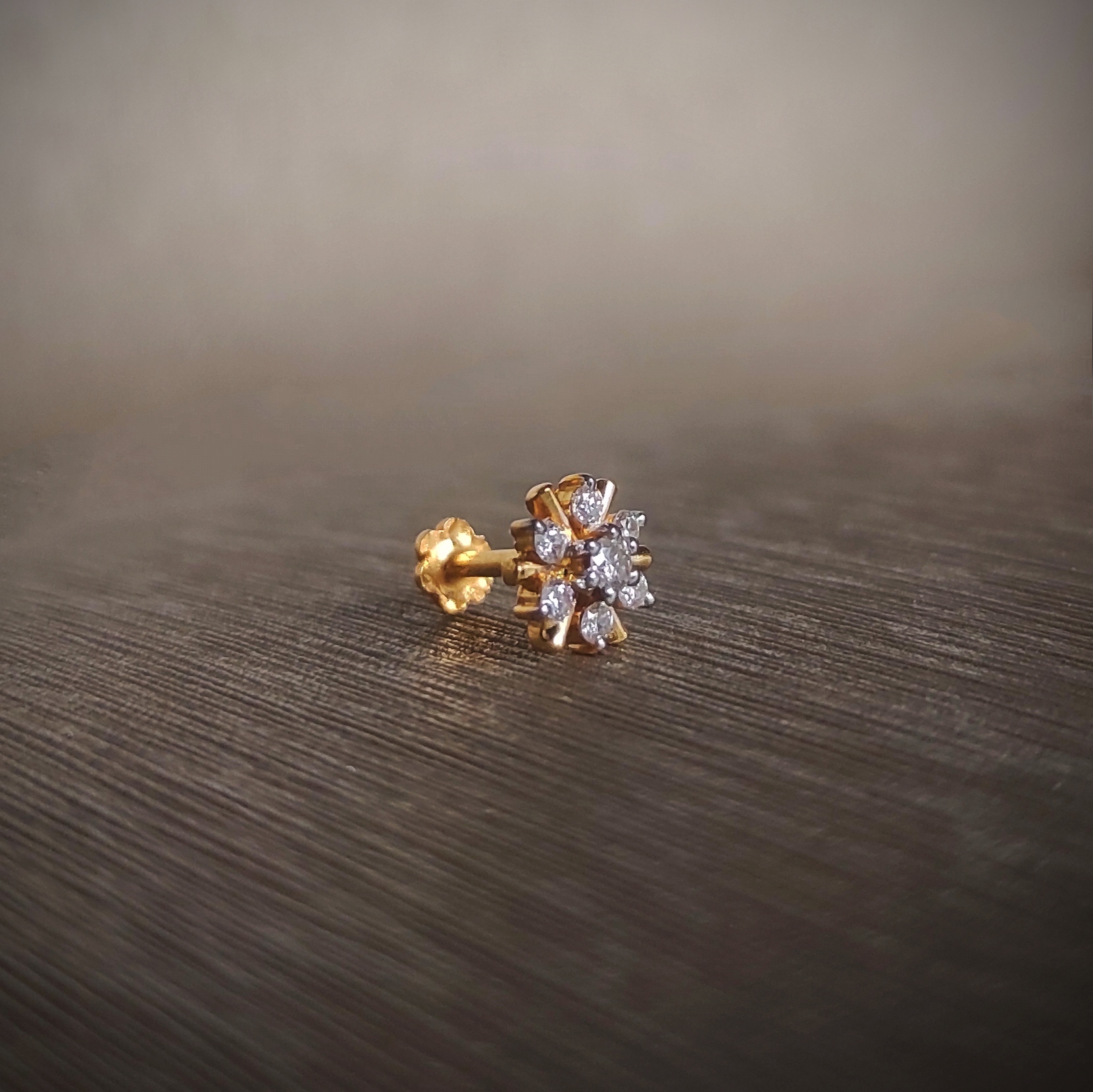 Gold Nose Pin 22K — Gold by Shakeel Gems & Jewellers